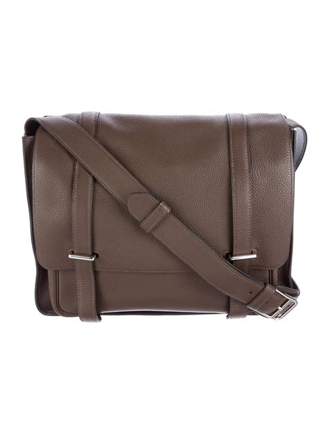 HERMÈS Hermès Clemence Steve 35 Messenger Bag In Brown 